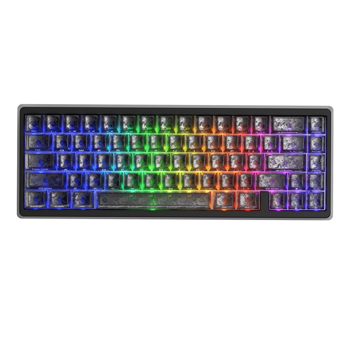 XVX M67 JadeStone Stellar White Tri-Mode RGB Mechanical Keyboard