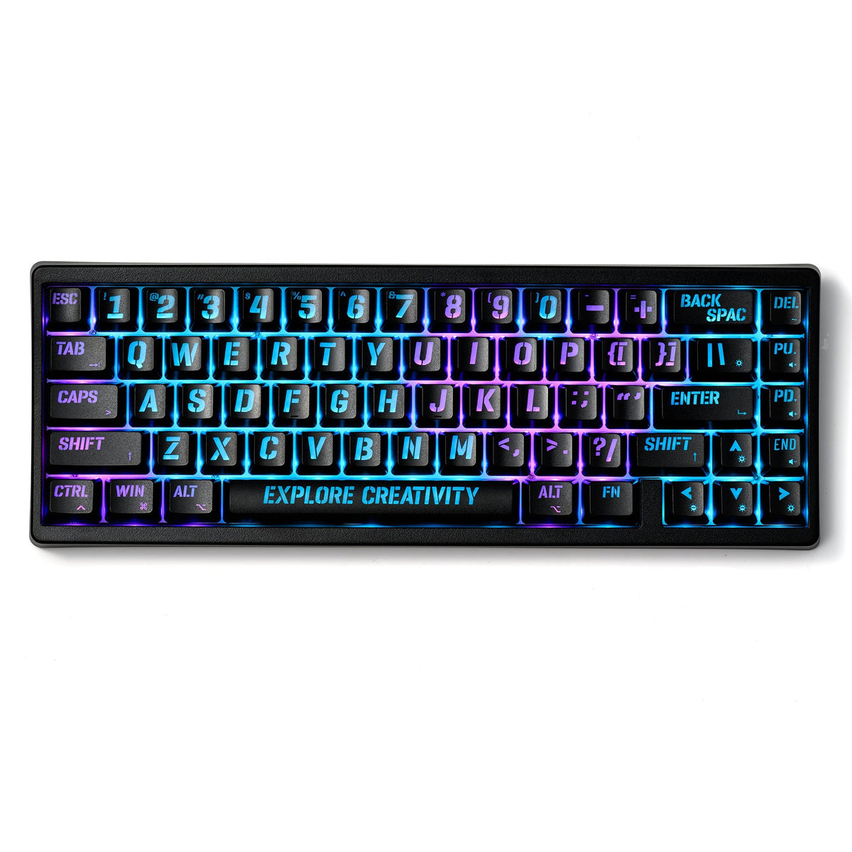 XVX M67 JadeStone Stellar White Tri-Mode RGB Mechanical Keyboard
